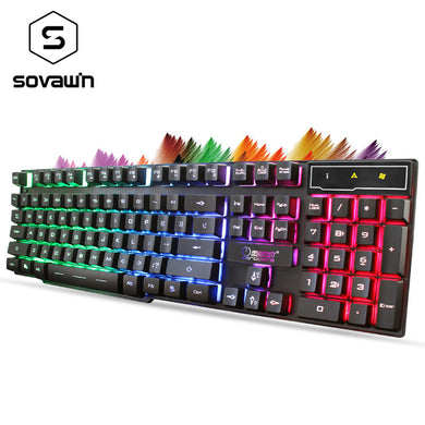 104 Key Waterproof Rainbow Backlit Slim LED
