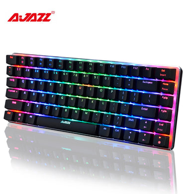 Mechanical Keyboard RGB Gaming Keyboards 82 Keys Blue/Black
