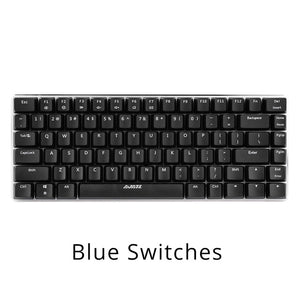Mechanical Keyboard RGB Gaming Keyboards 82 Keys Blue/Black
