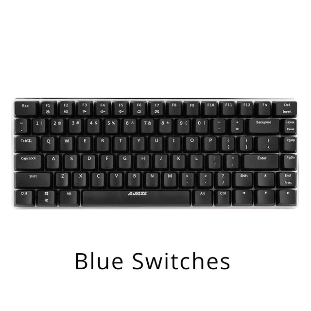 Mechanical Keyboard RGB Gaming Keyboards 82 Keys Blue/Black