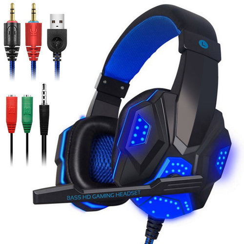 3.5mm Earphone Gaming Headset Gamer PC Headphhone